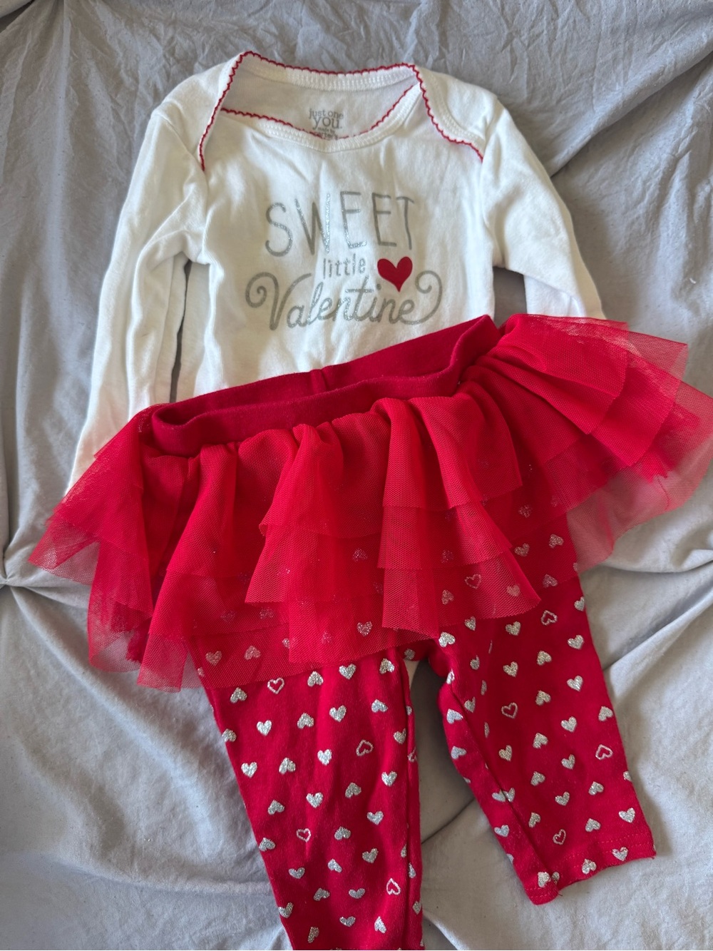 Just One You by Carter's White & Red "Sweet Little Valentine" Kids Matching Set